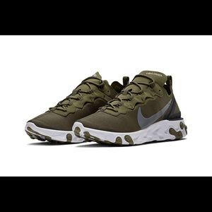 Nike React olive green